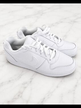Nike White Low-Top Leather Sneakers
